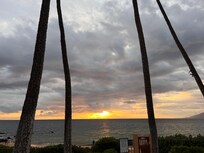 Sunsets can be enjoyed from pool area or beach