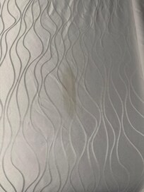 This was the “new” and “clean” blanket they gave me.