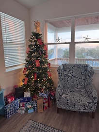 We brought our own xmas tree