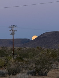 Full moon setting