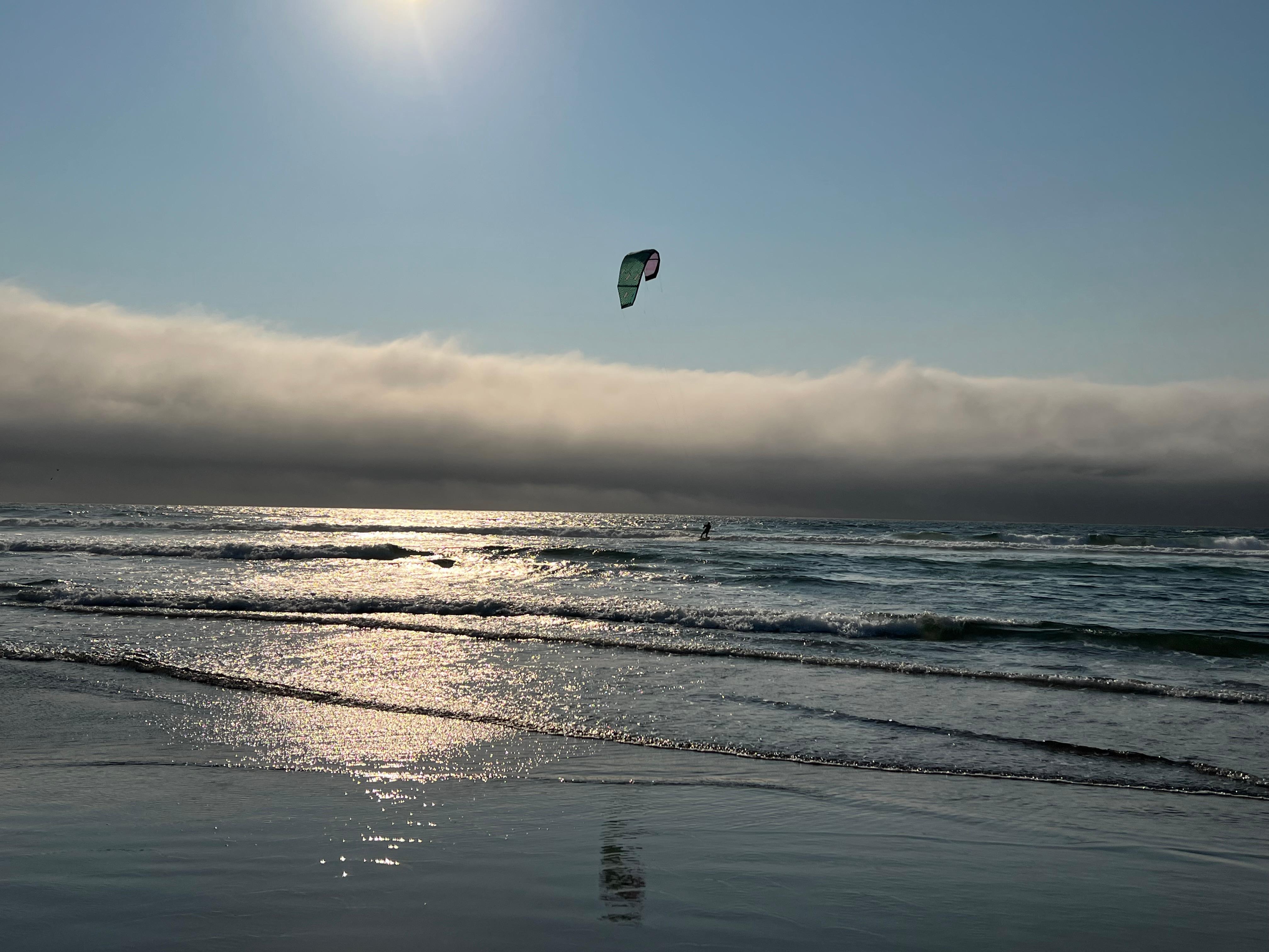 The beach down the street