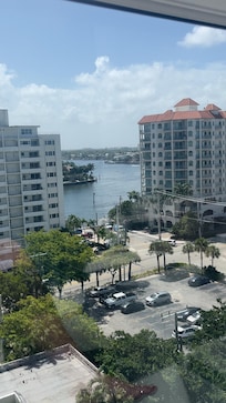 View from our hotel room balcony