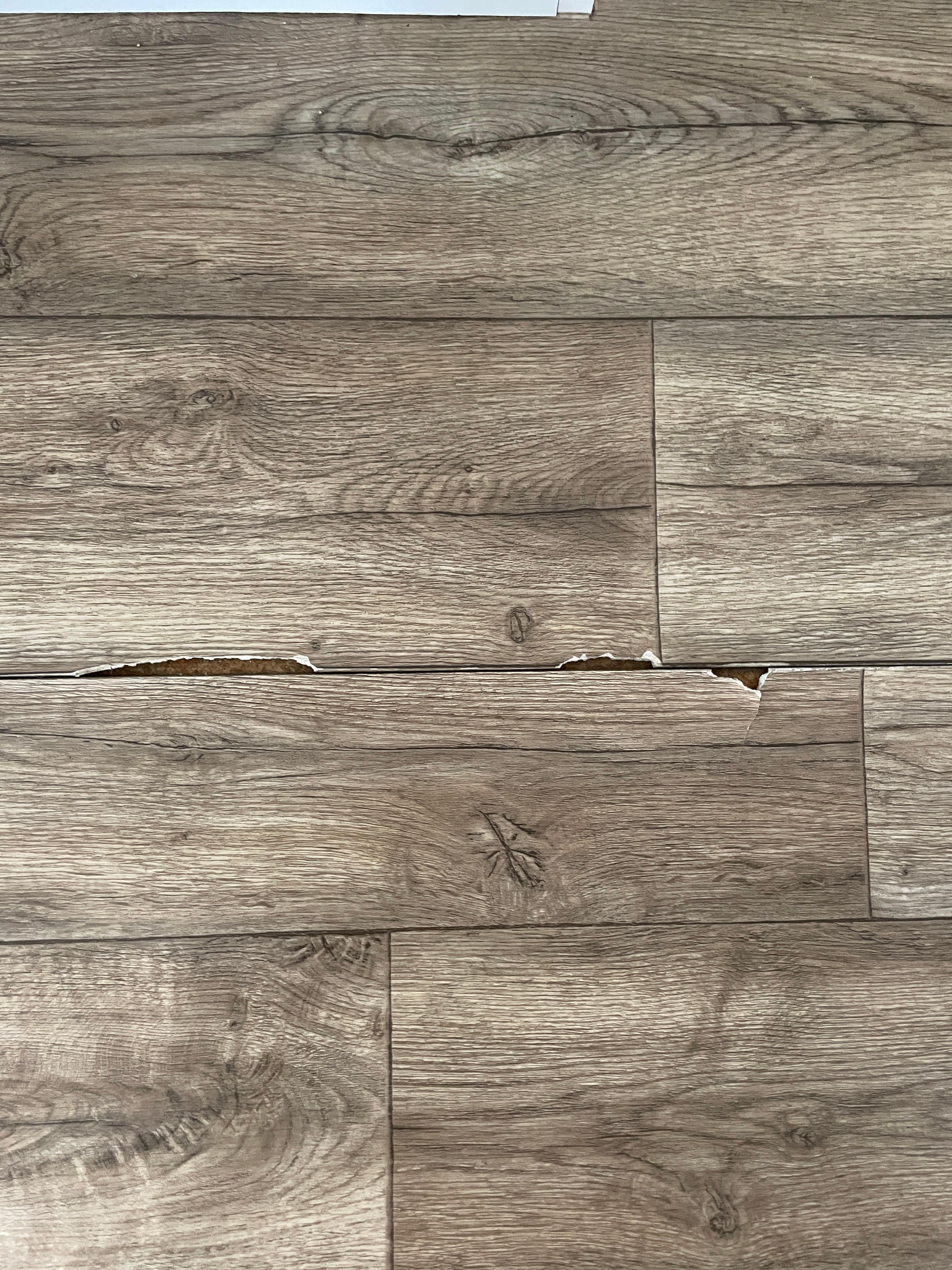 split lino in bathroom