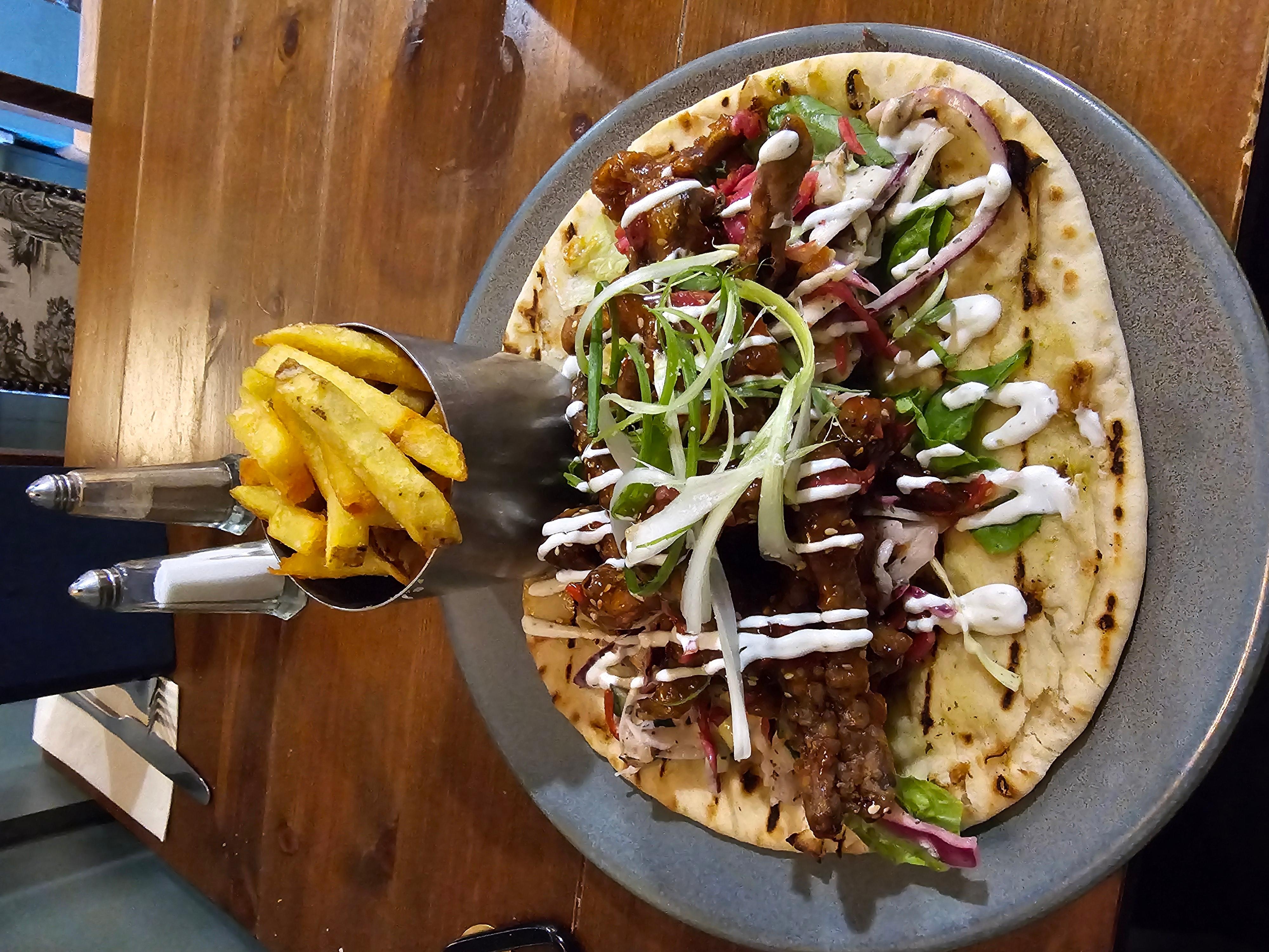 Flatbread with Fried Chilli Beef