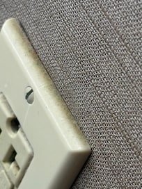 This is the bathroom wall plate filthy!