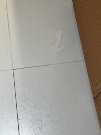 Water on the floor dripping from the A/C vent