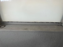 Windowsill in bathroom