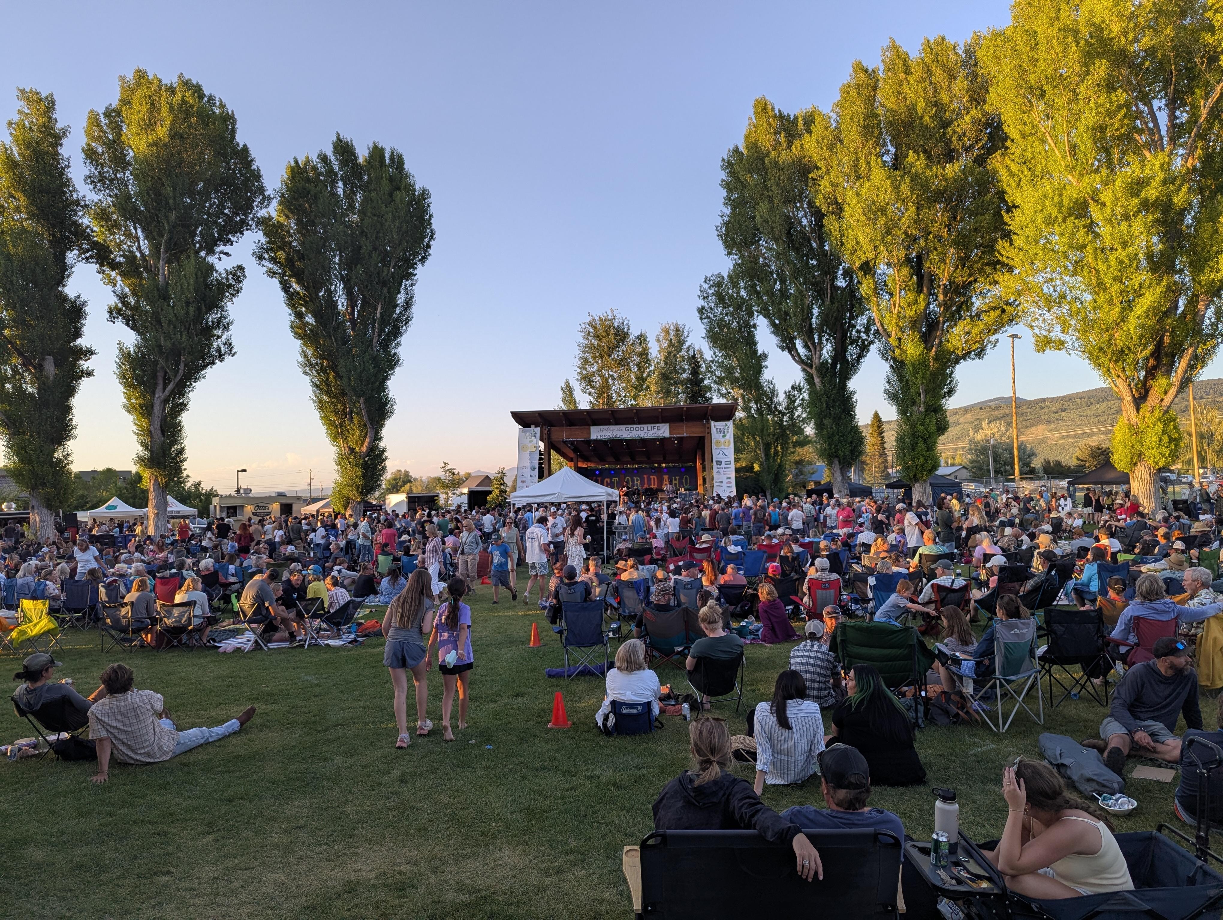 The Music on Main event in Victor. This occurs on Thursdays in the summer.