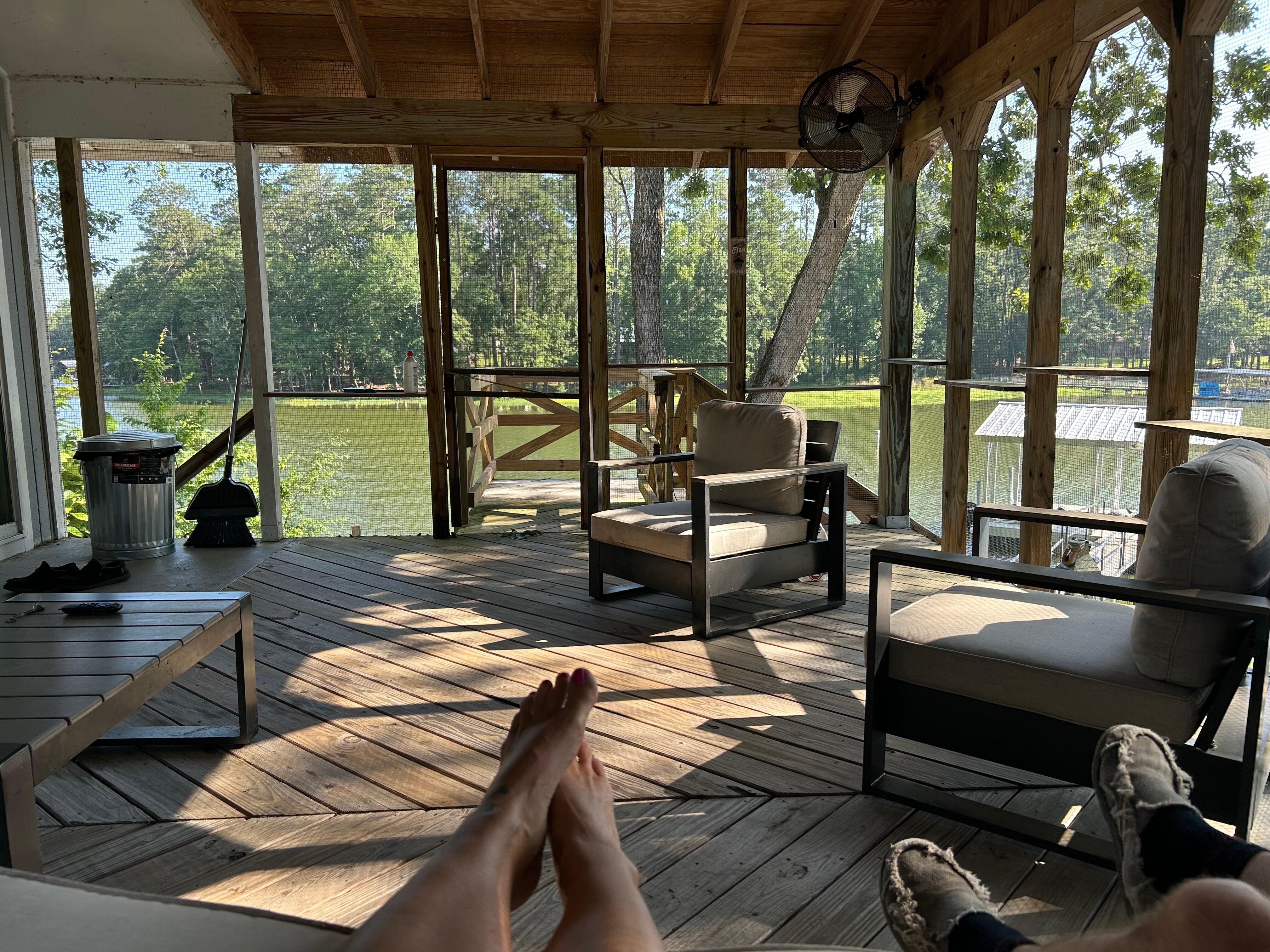 Quiet mornings on the deck!