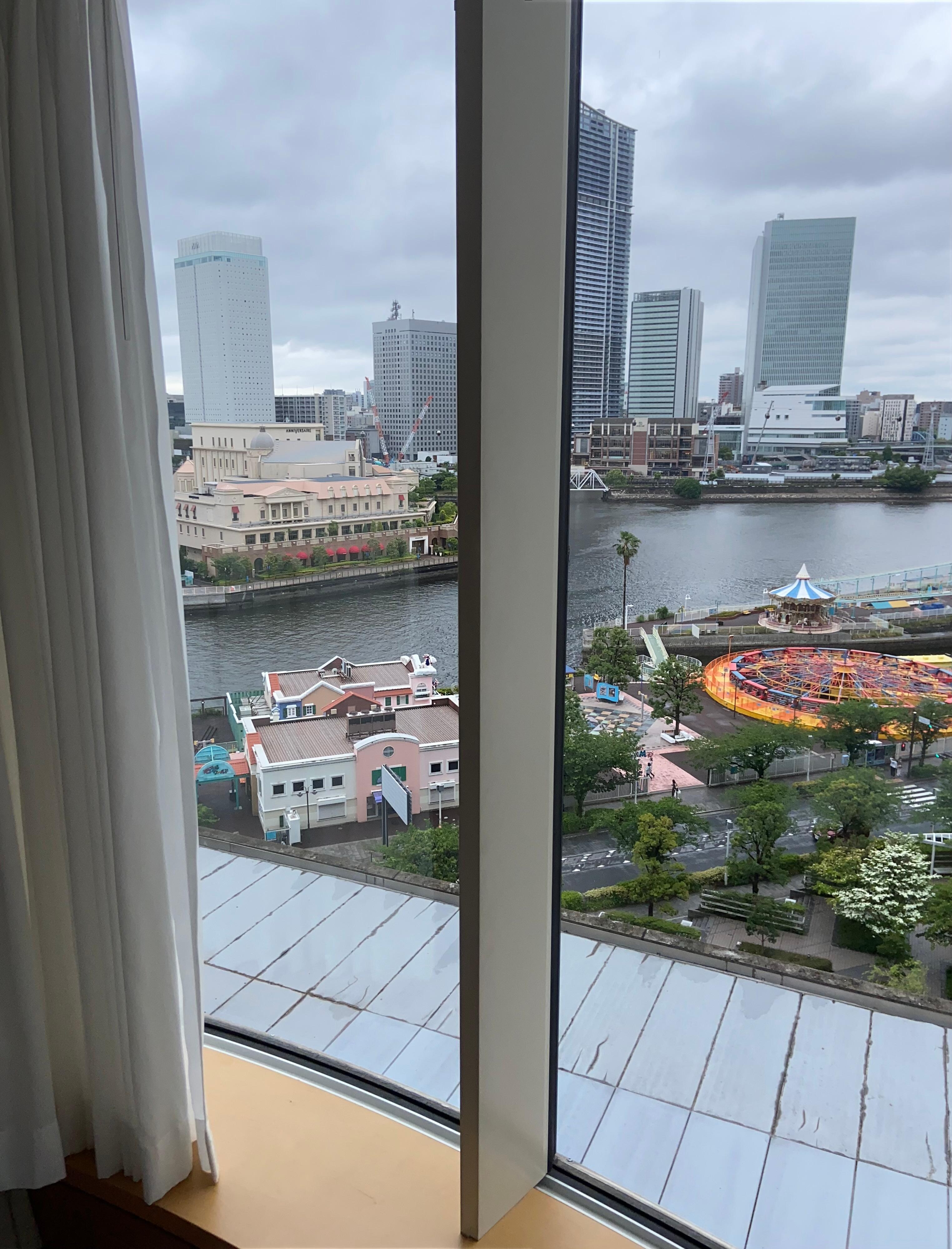 View if you stand pressed against the left corner window