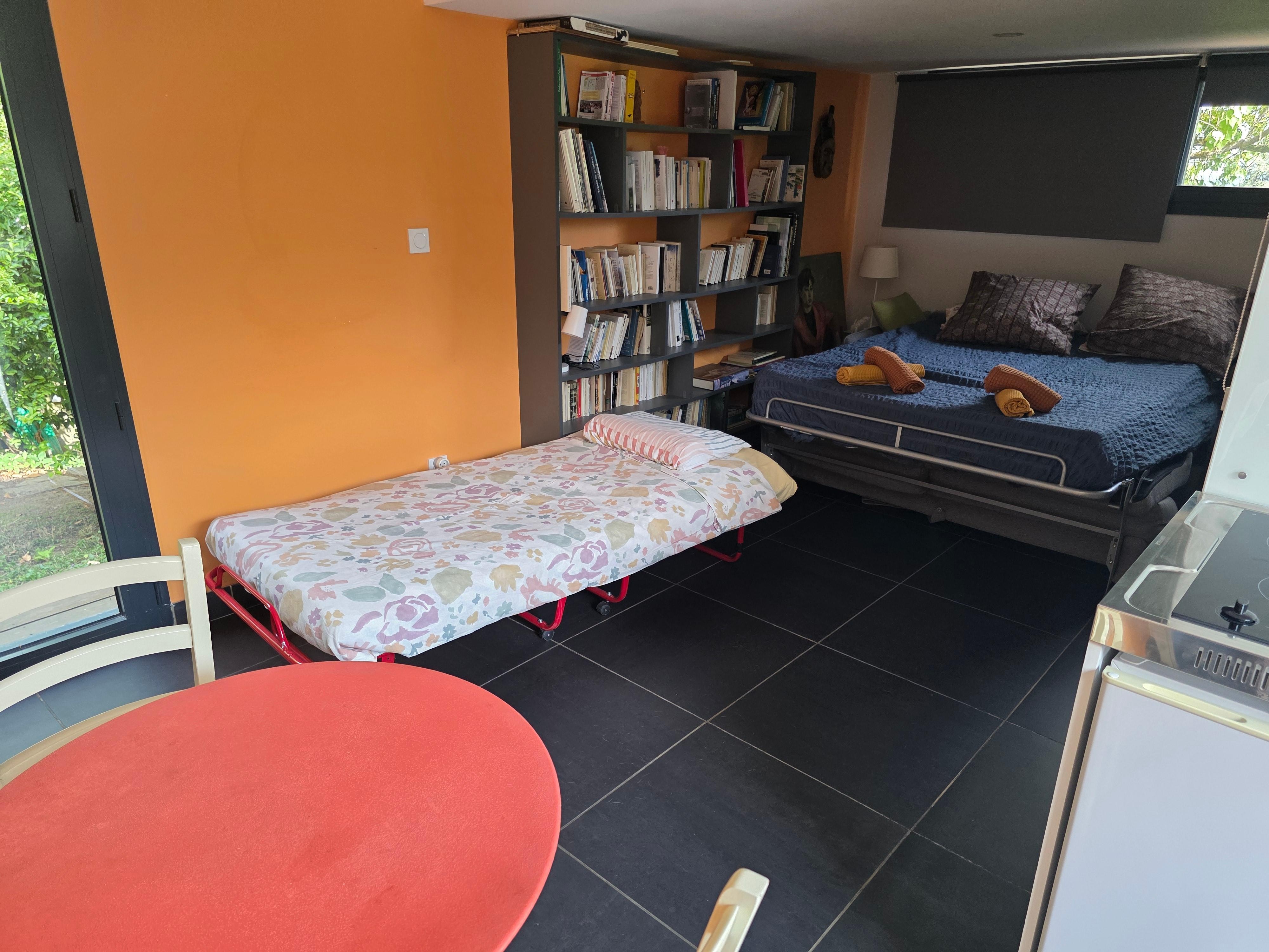 Downstairs bedroom not representative of photo on website