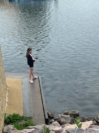 Girl likes to fish!