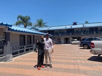 Hanging out with my son in in Encino California