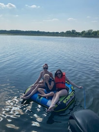 Tubing off the pontoon