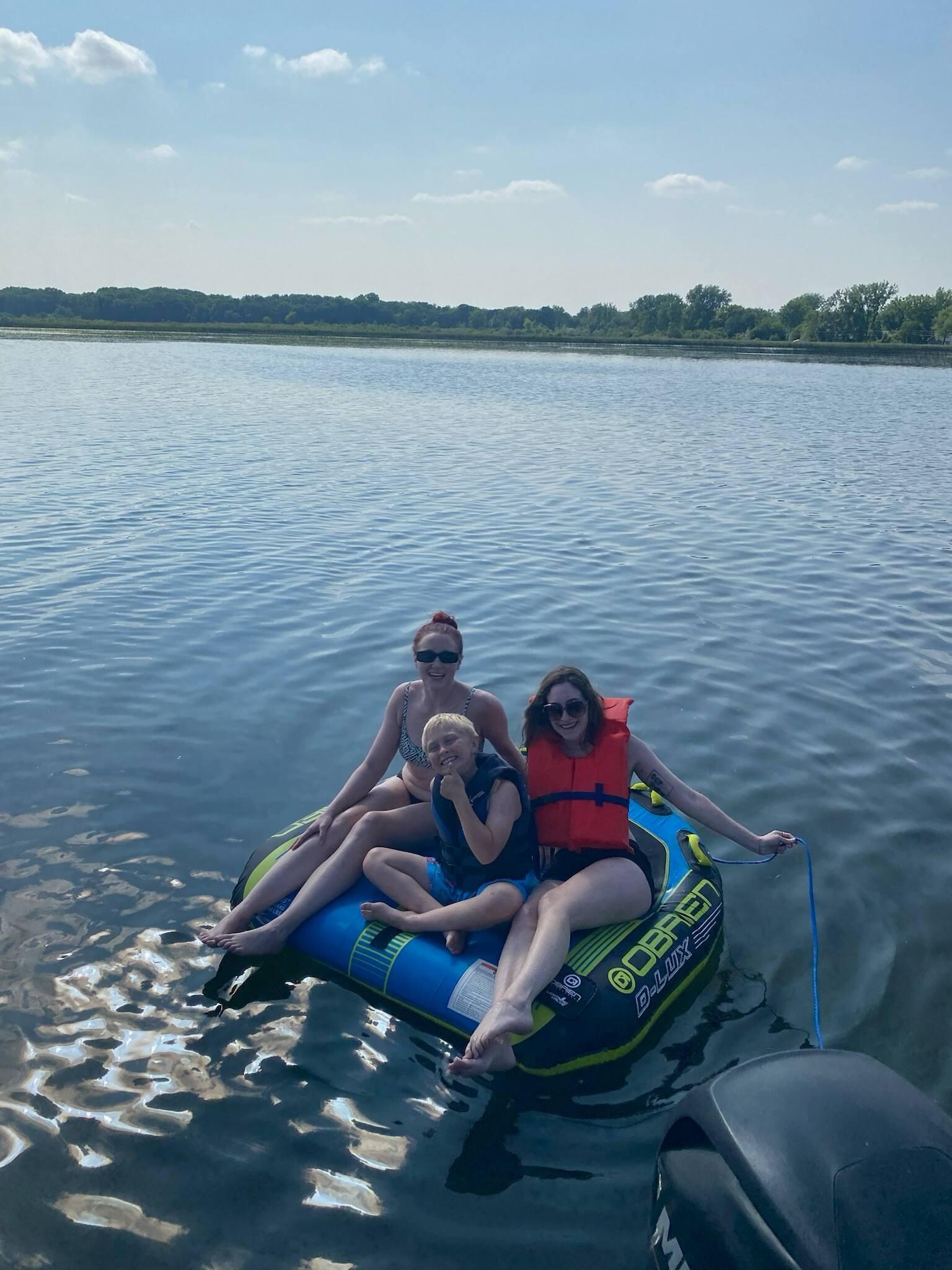 Tubing off the pontoon