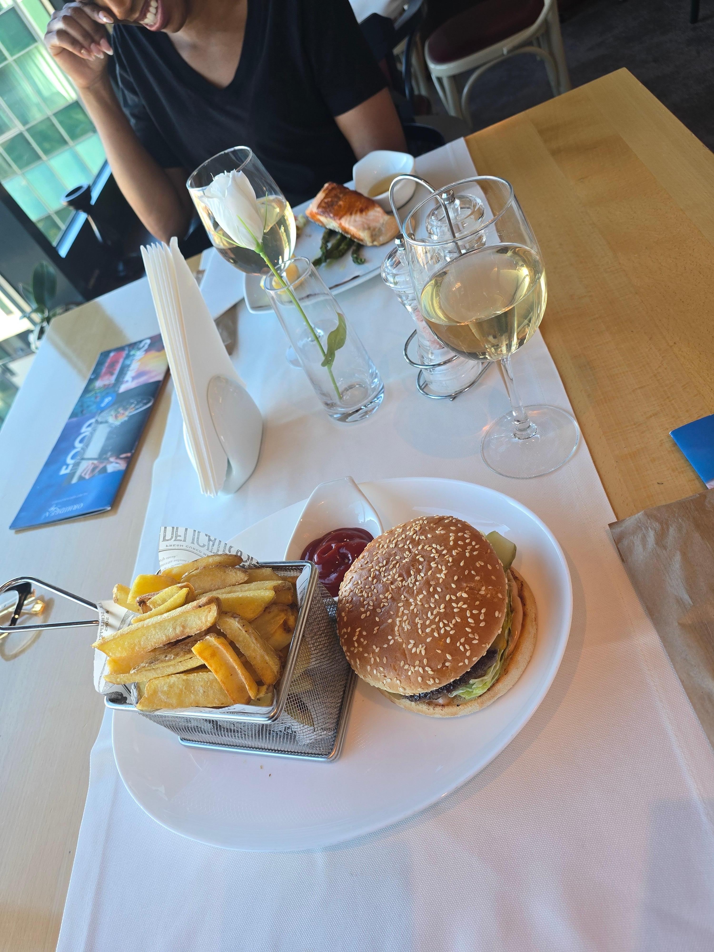 Meal in their restaurant on the top floor. Lovely service.