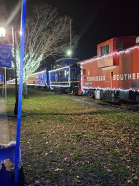 Blue Ridge Express decorated for Christmas!