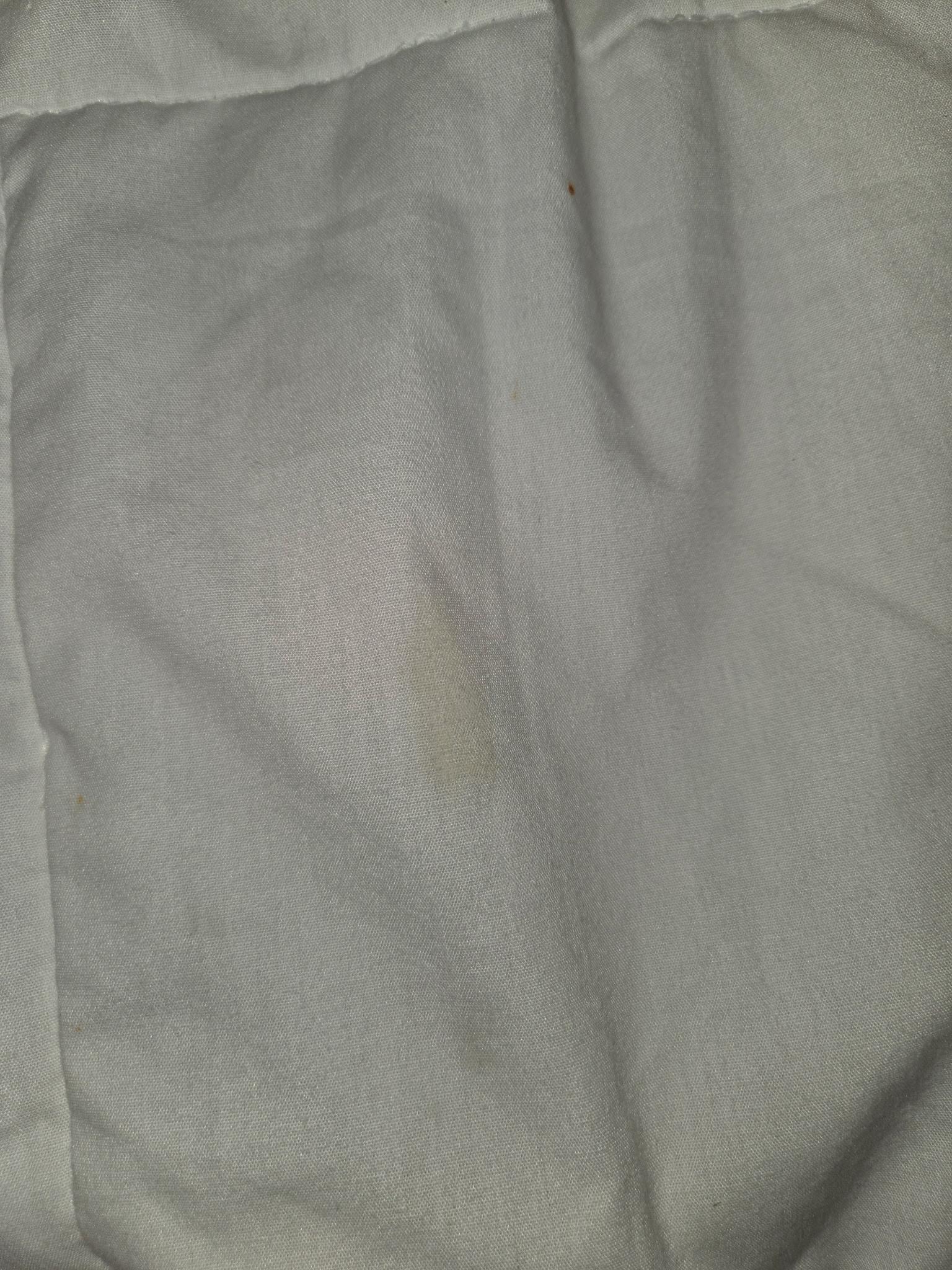 Stains on the bed sheets!