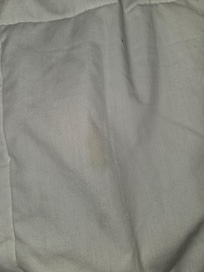 Stains on the bed sheets!