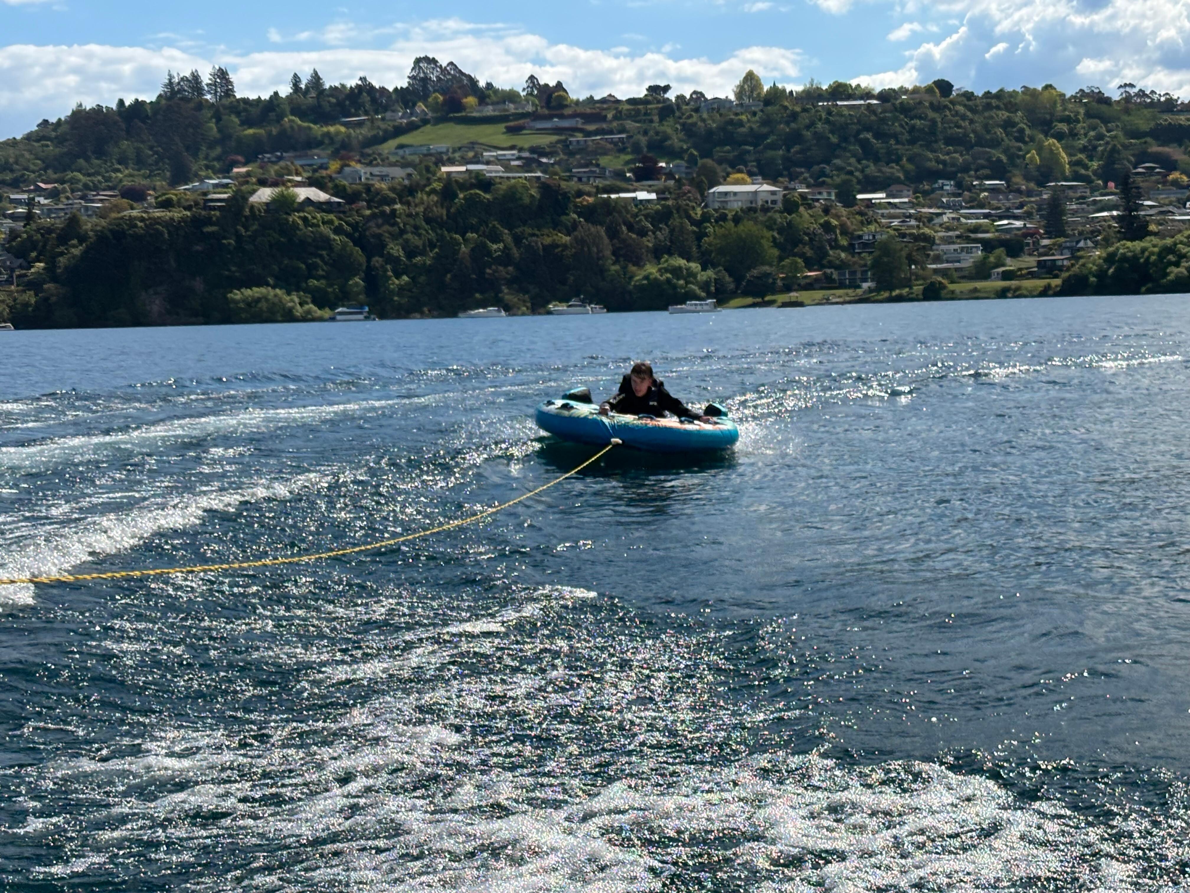 Kids enjoying being out on the biscuit