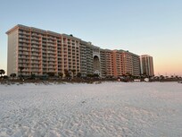View of condo from the beach