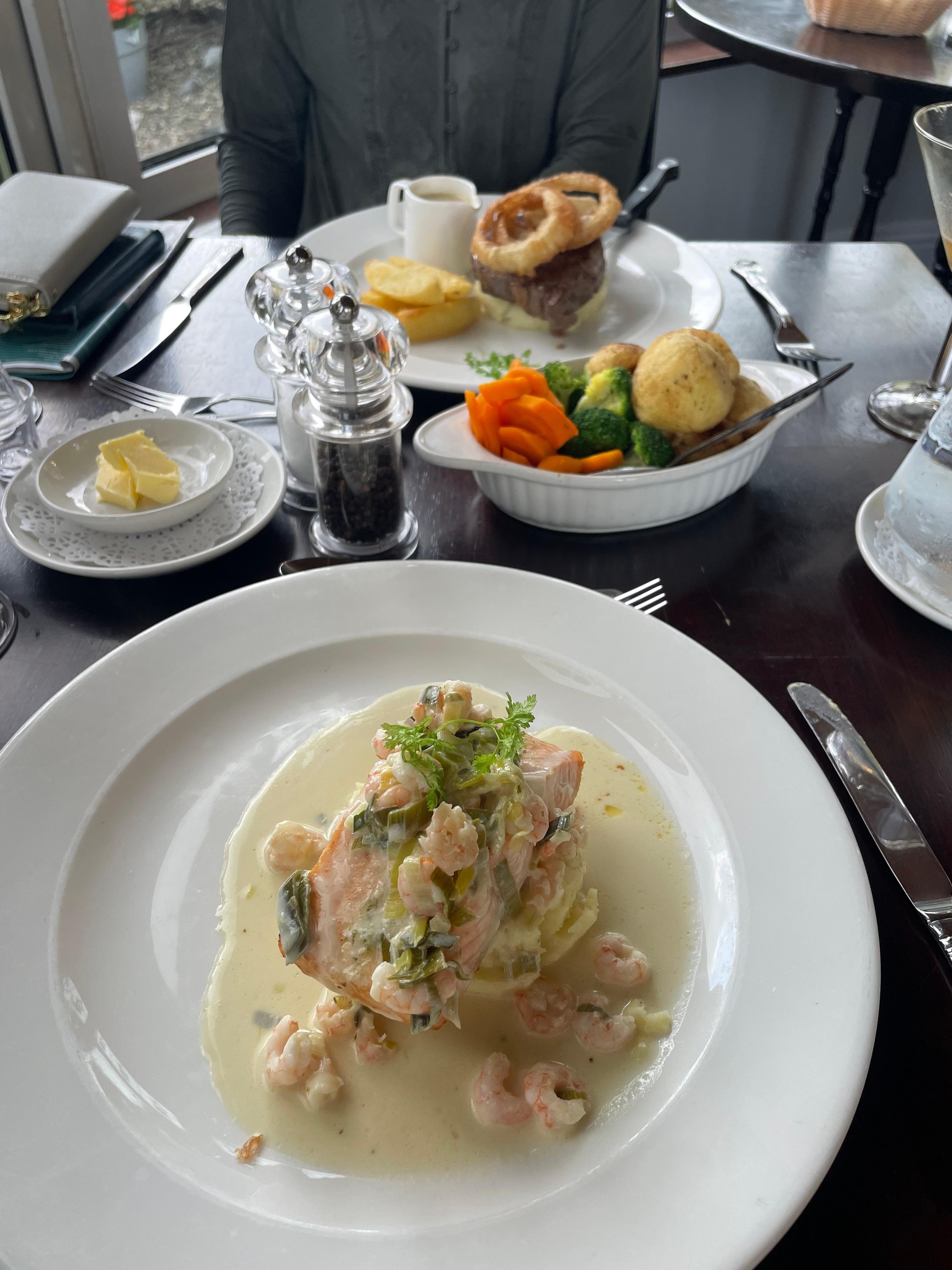 Salmon and Sirloin