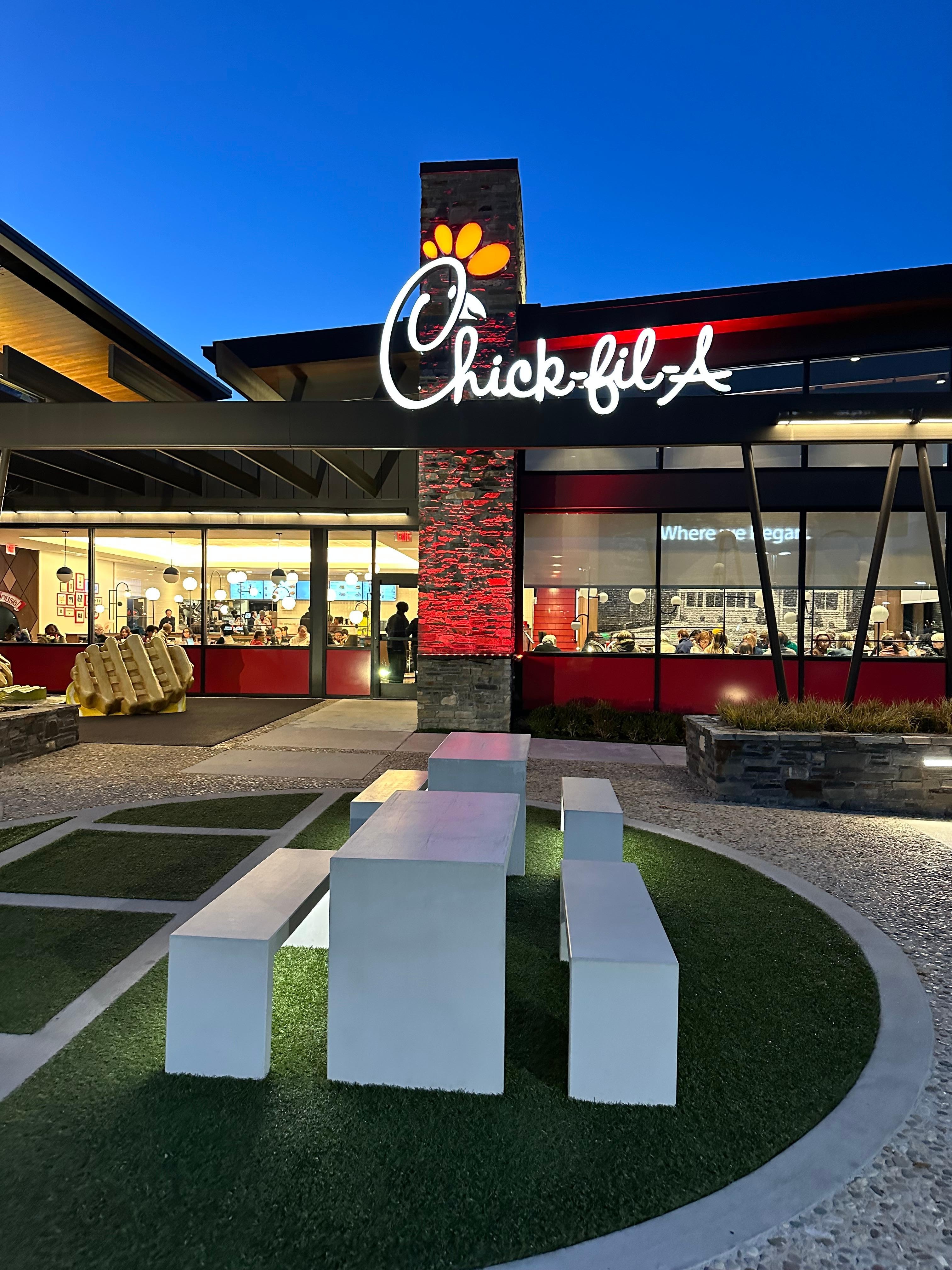 Just a few blocks from the original Chick-Filet-A restaurant 