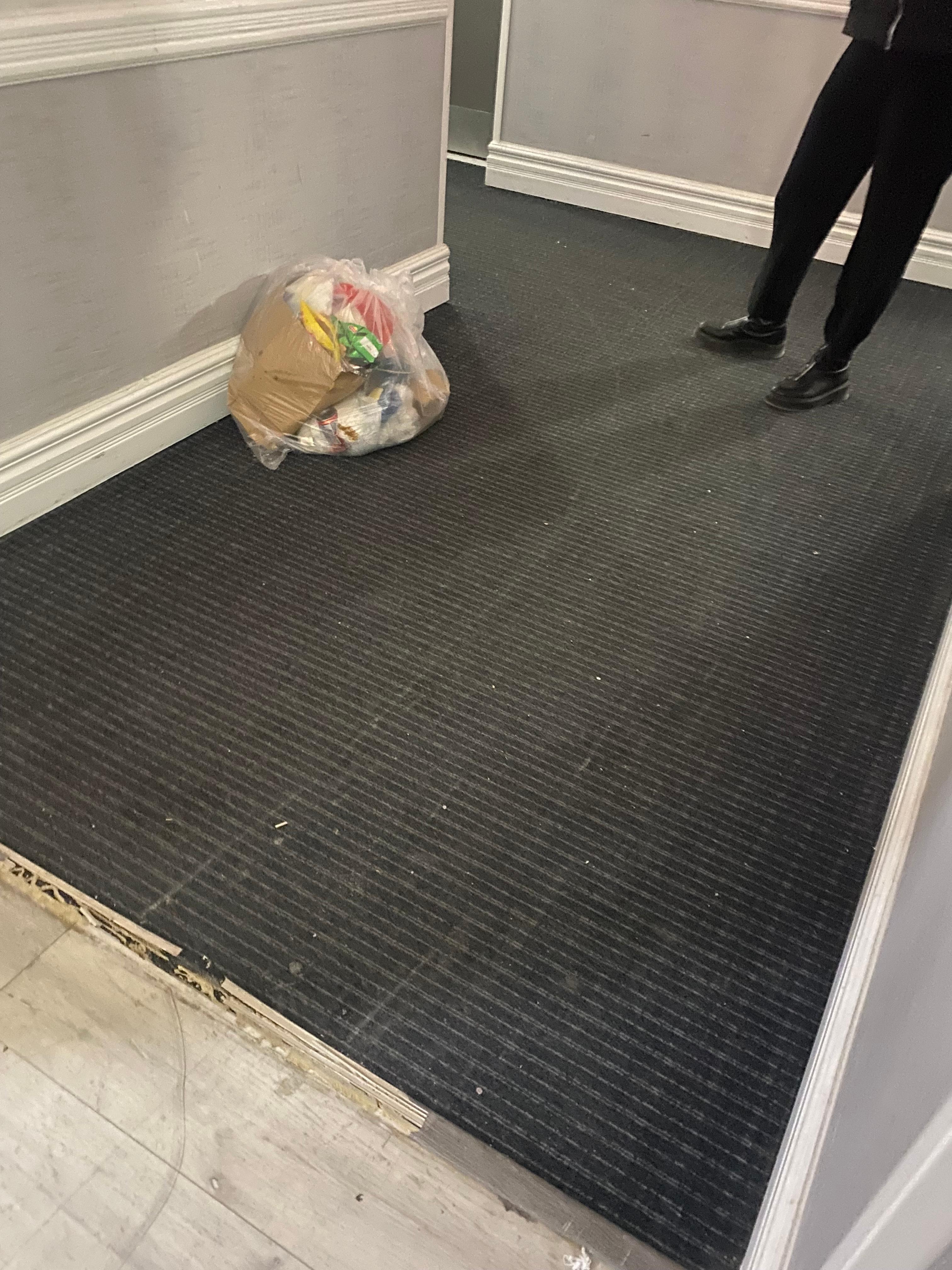 on the walk to the room