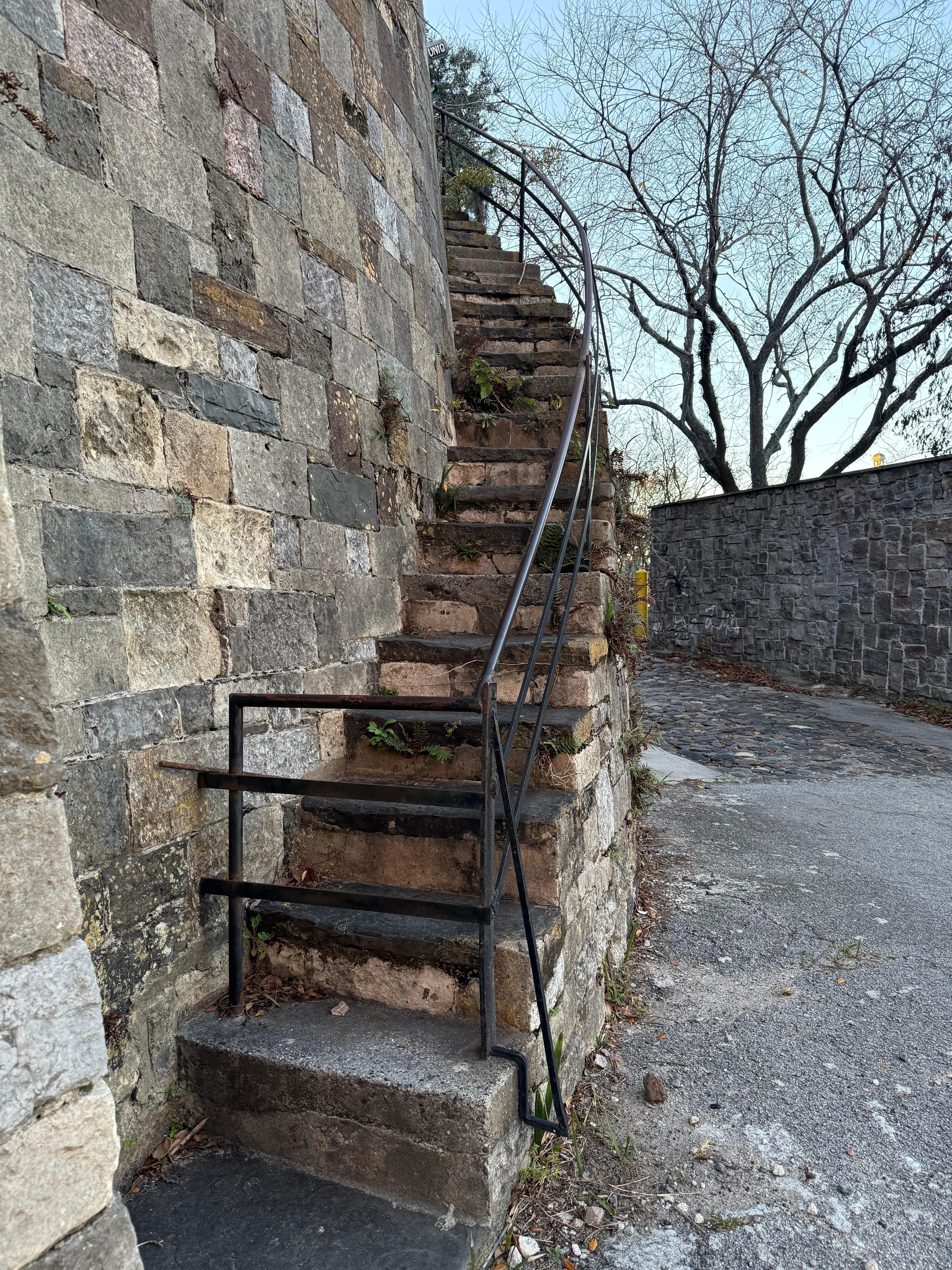 Historic stairs at the end of Emmet Park