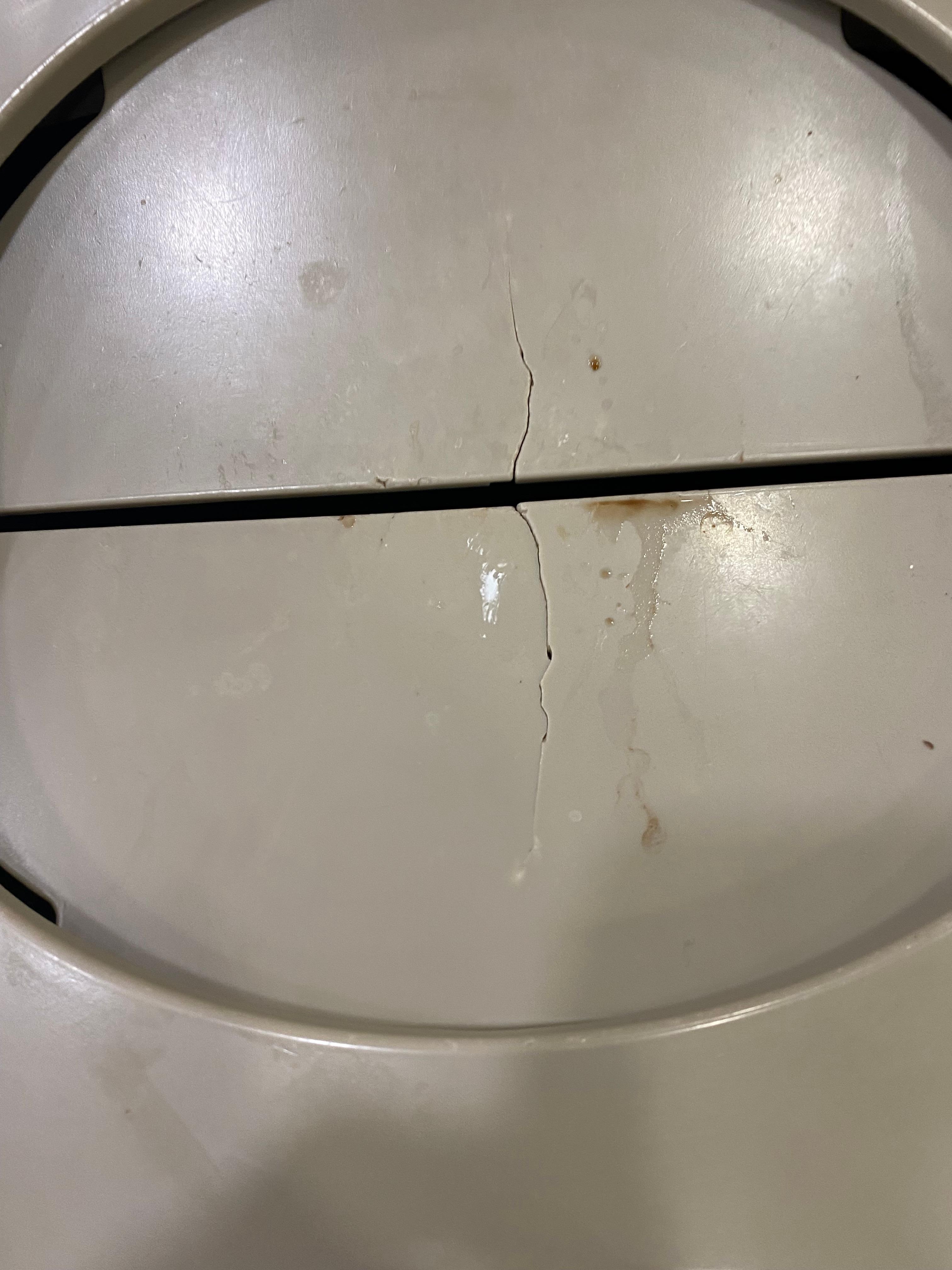 Trash can in breakfast room 