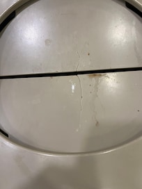 Trash can in breakfast room