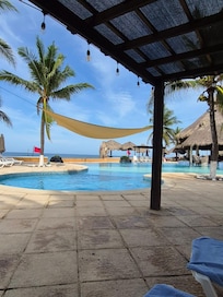 Vista de una de las piscinas