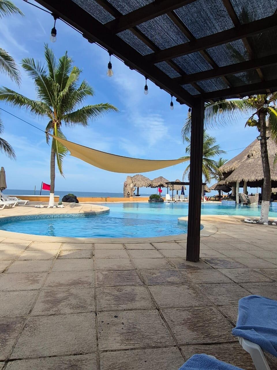 Vista de una de las piscinas