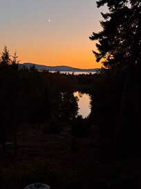 One of many sunsets from the back deck and upper porch.