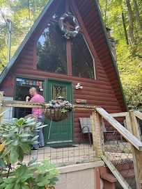 View of the front porch