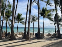 The view from the Palm restaurant