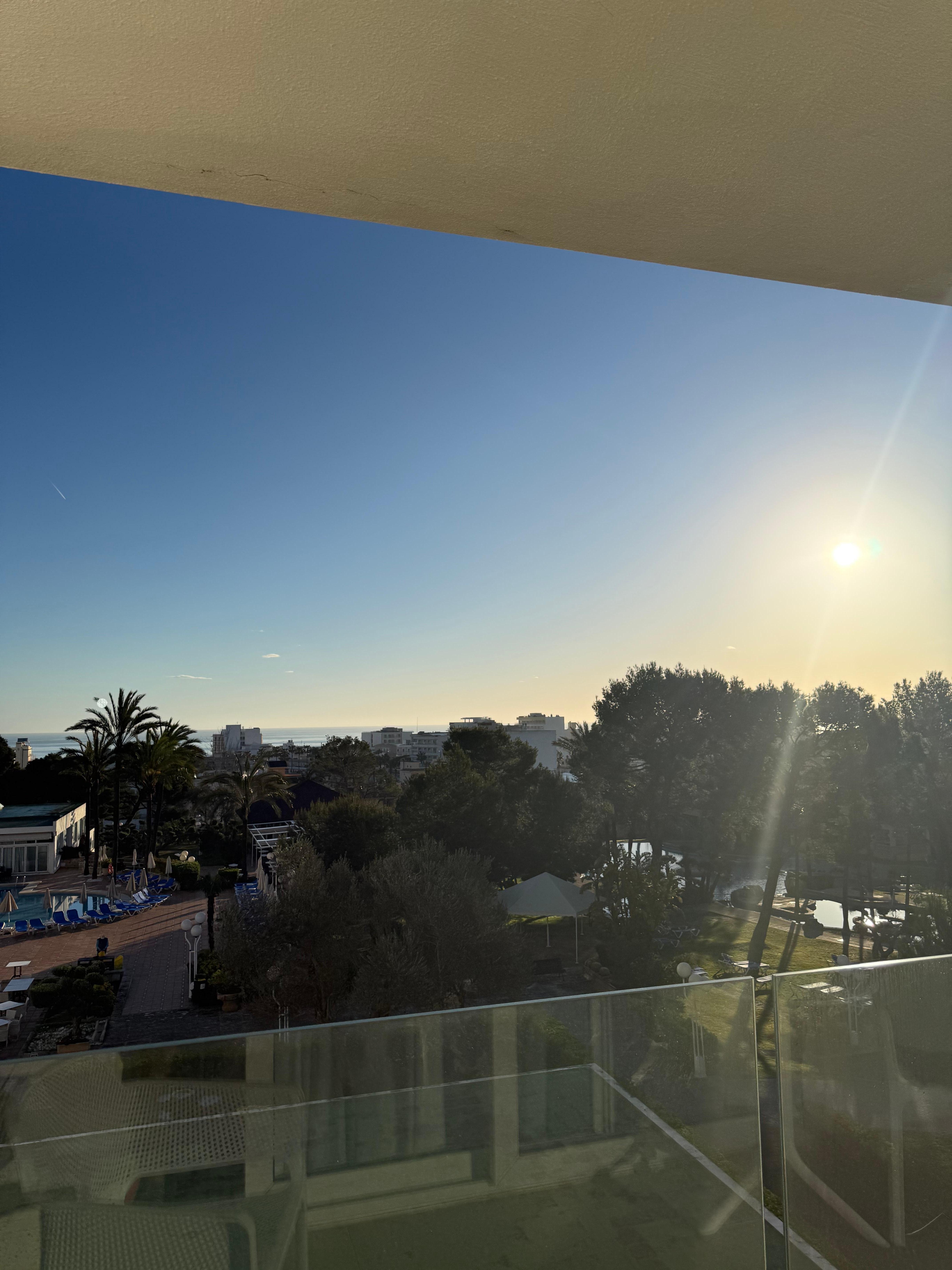 Morning sun rise view 