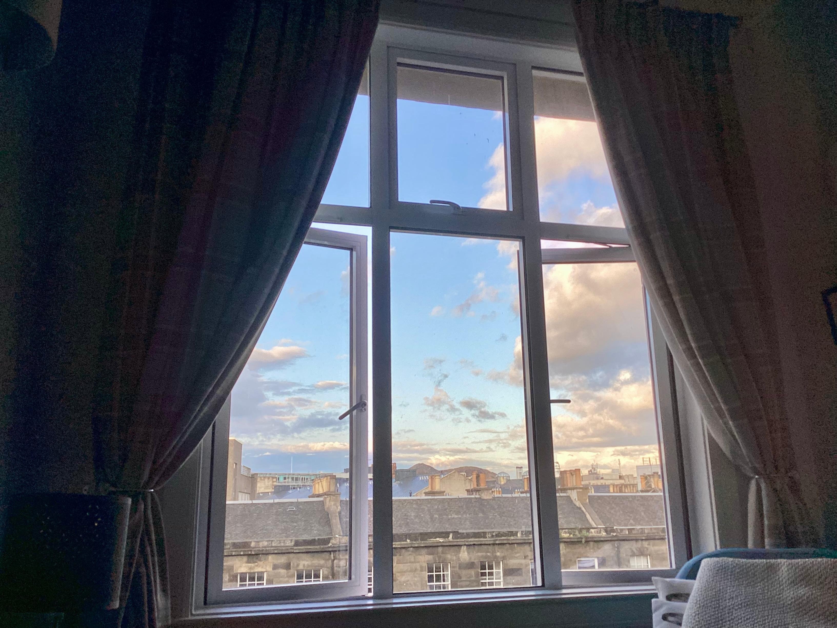 Morning view from the bedroom windows. 