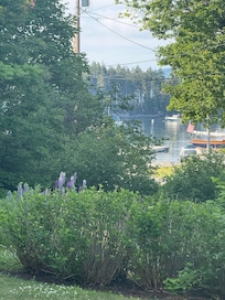 View of the harbor from the deck