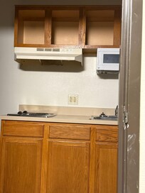 Whole area had exposed conduit, was greasy, and covered in fly/insect poop.