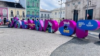 Square around the corner from hotel, has vendors and cultural sites