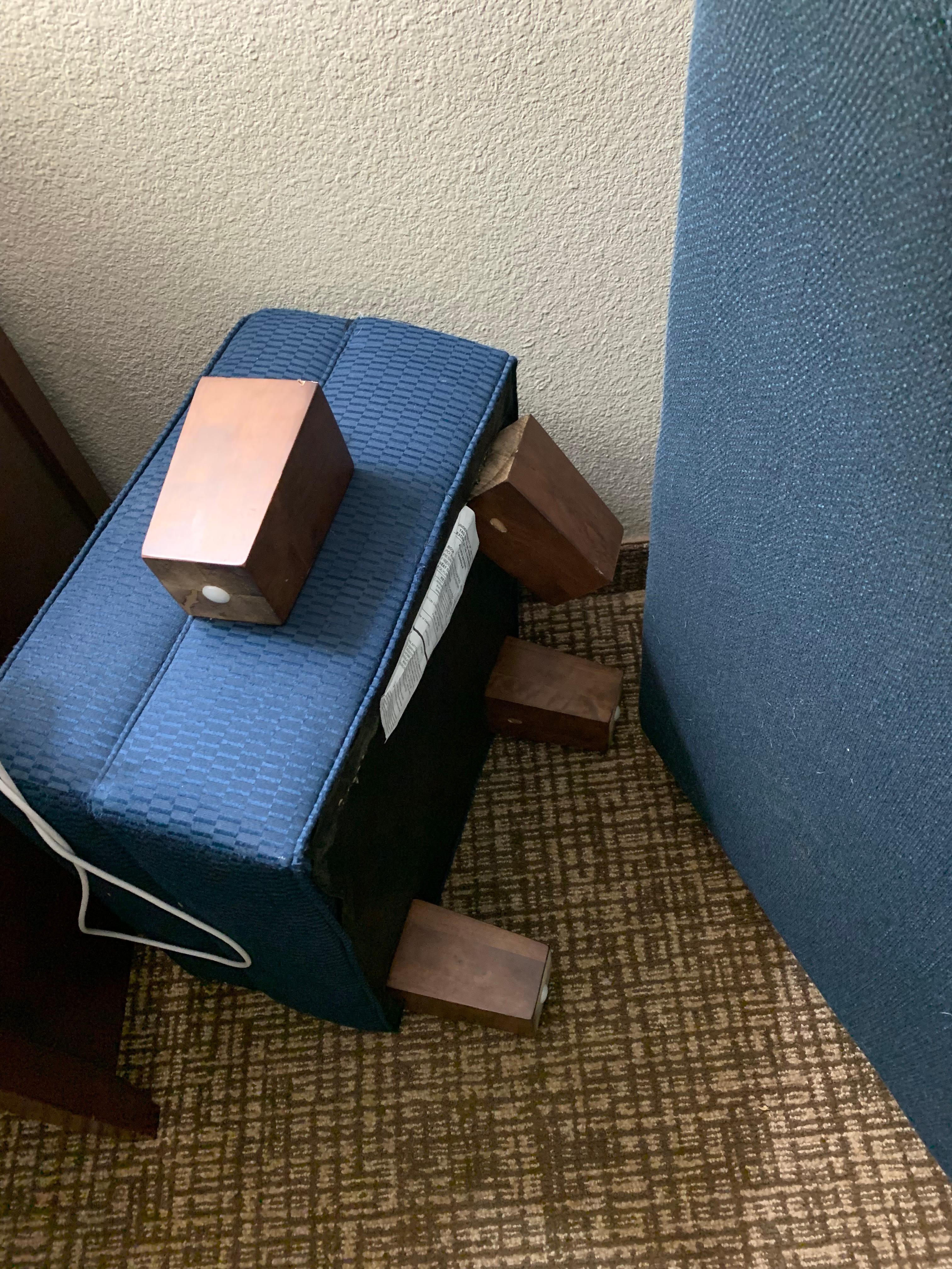 Broken foot stool
