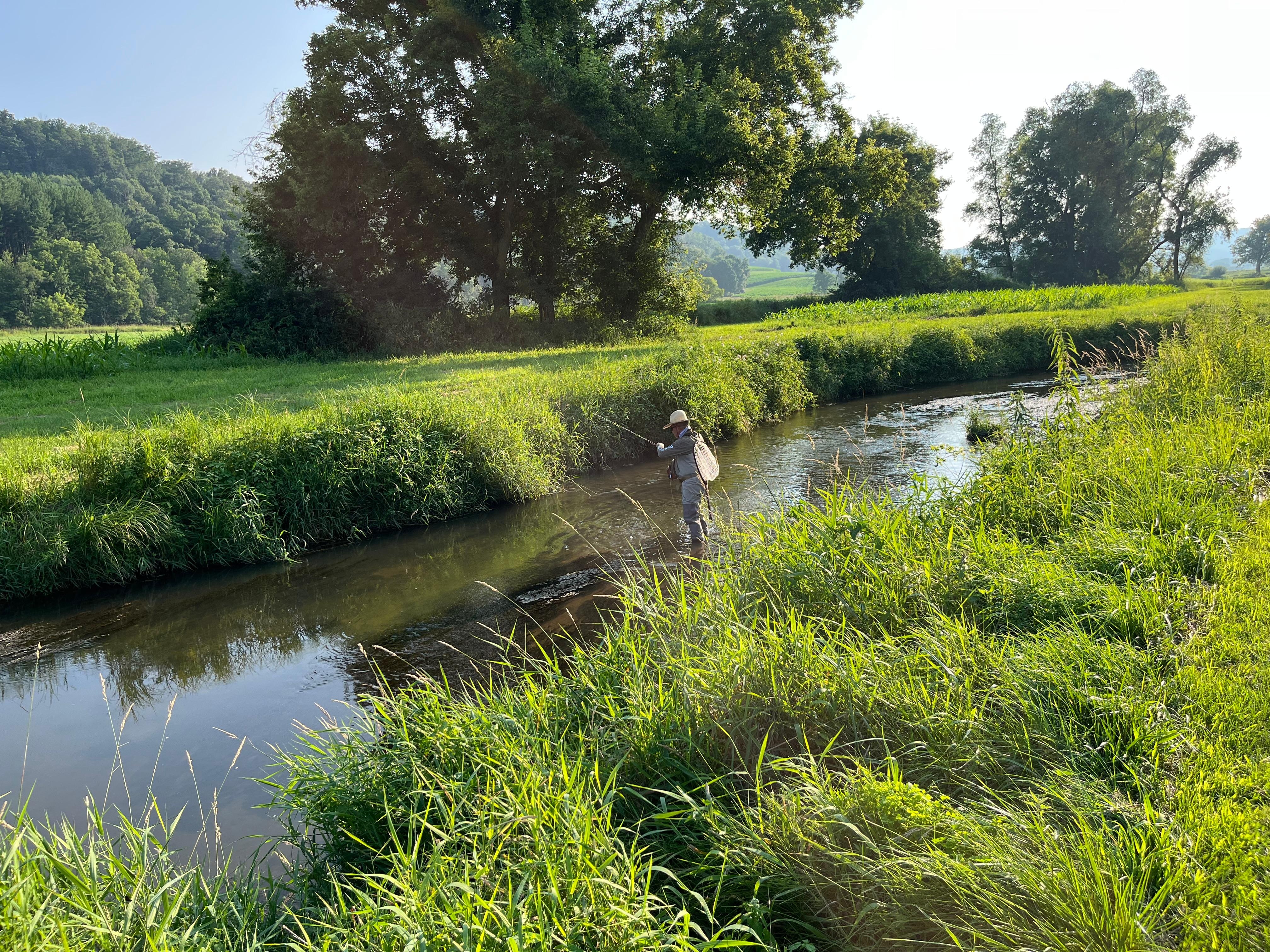 A fly fishing creek in a stunning setting! 