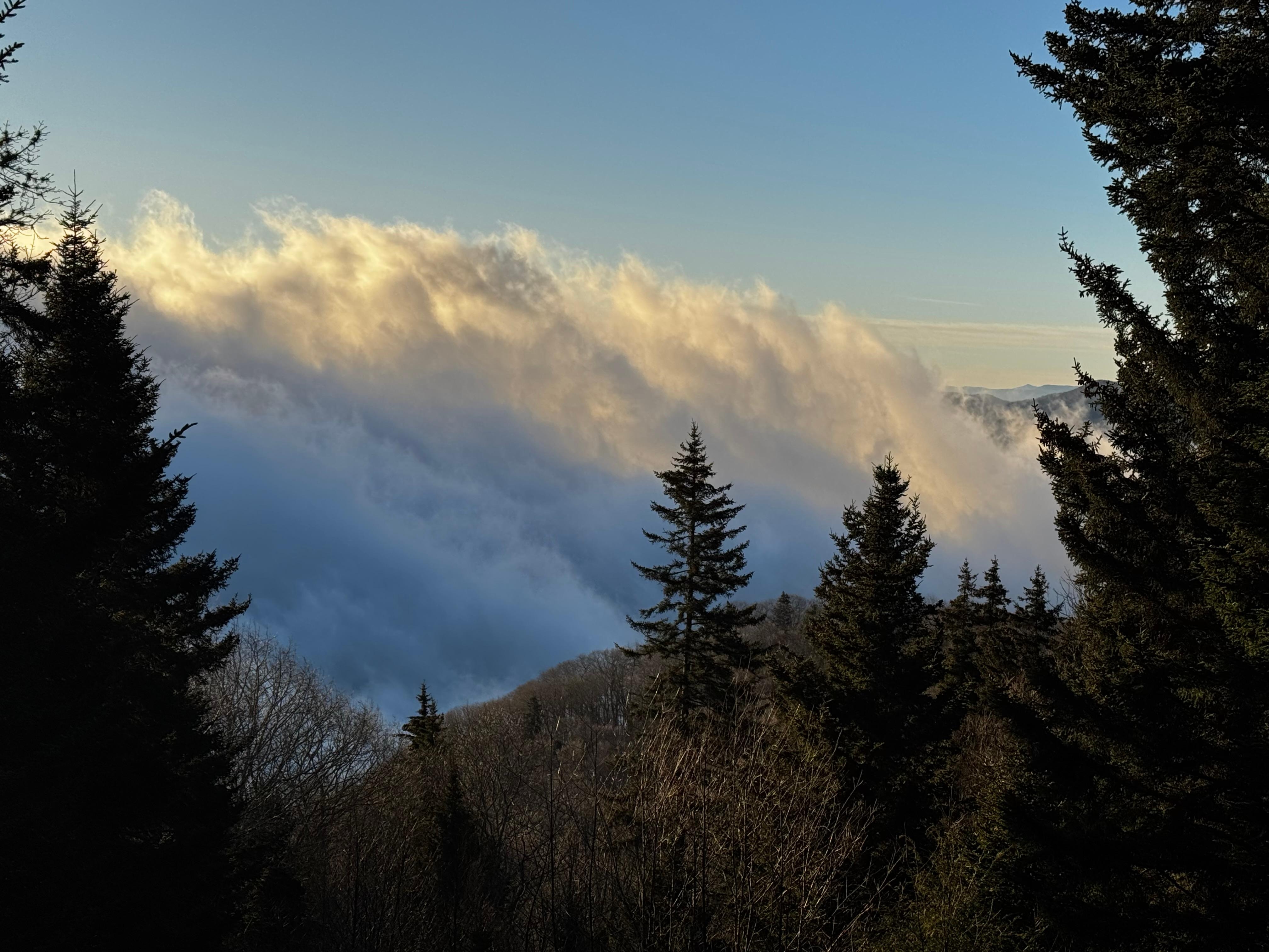Clouds in the distance!