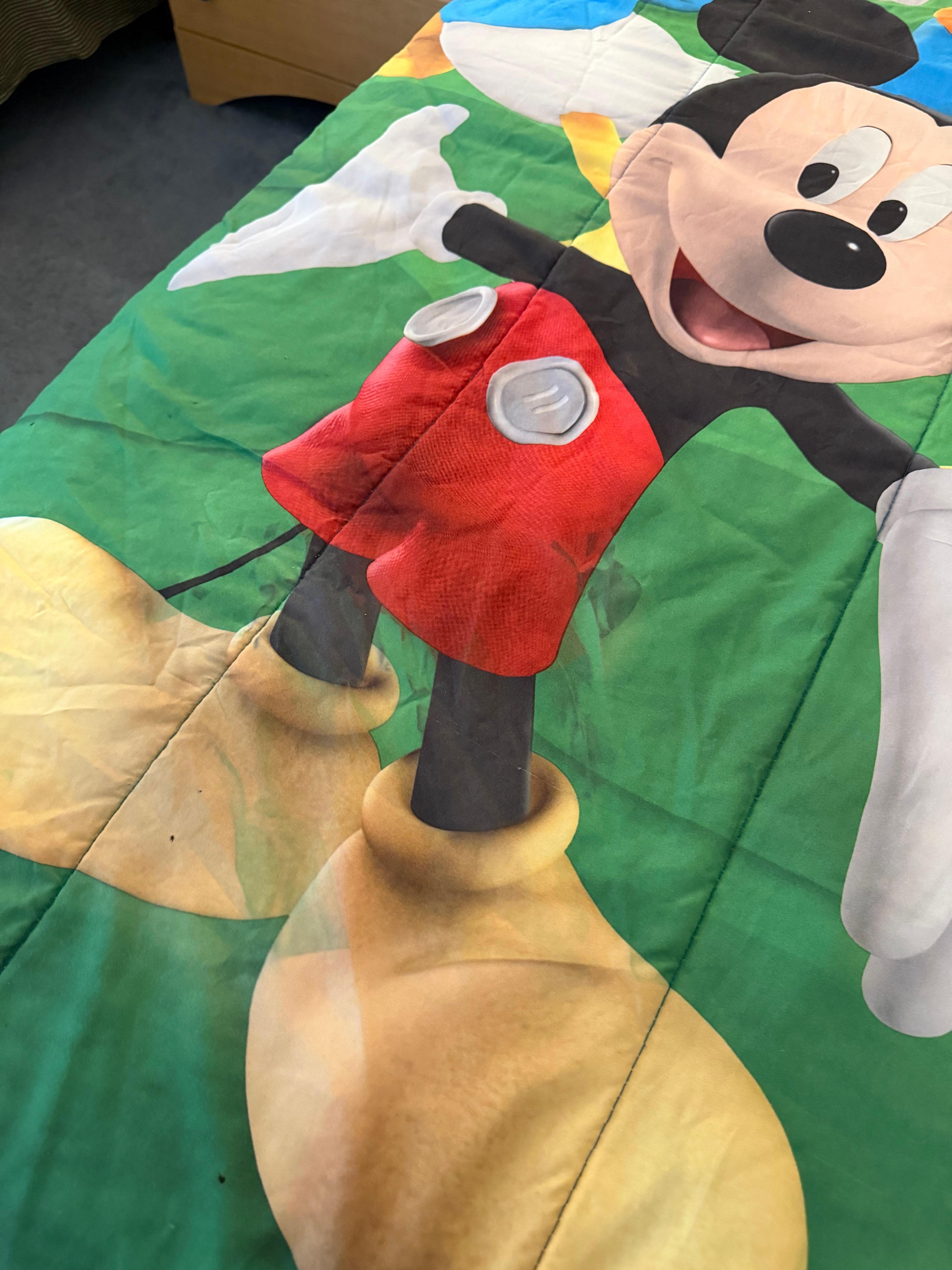 Stained bed sheets, not cleaned