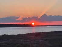 Sunset on the back deck