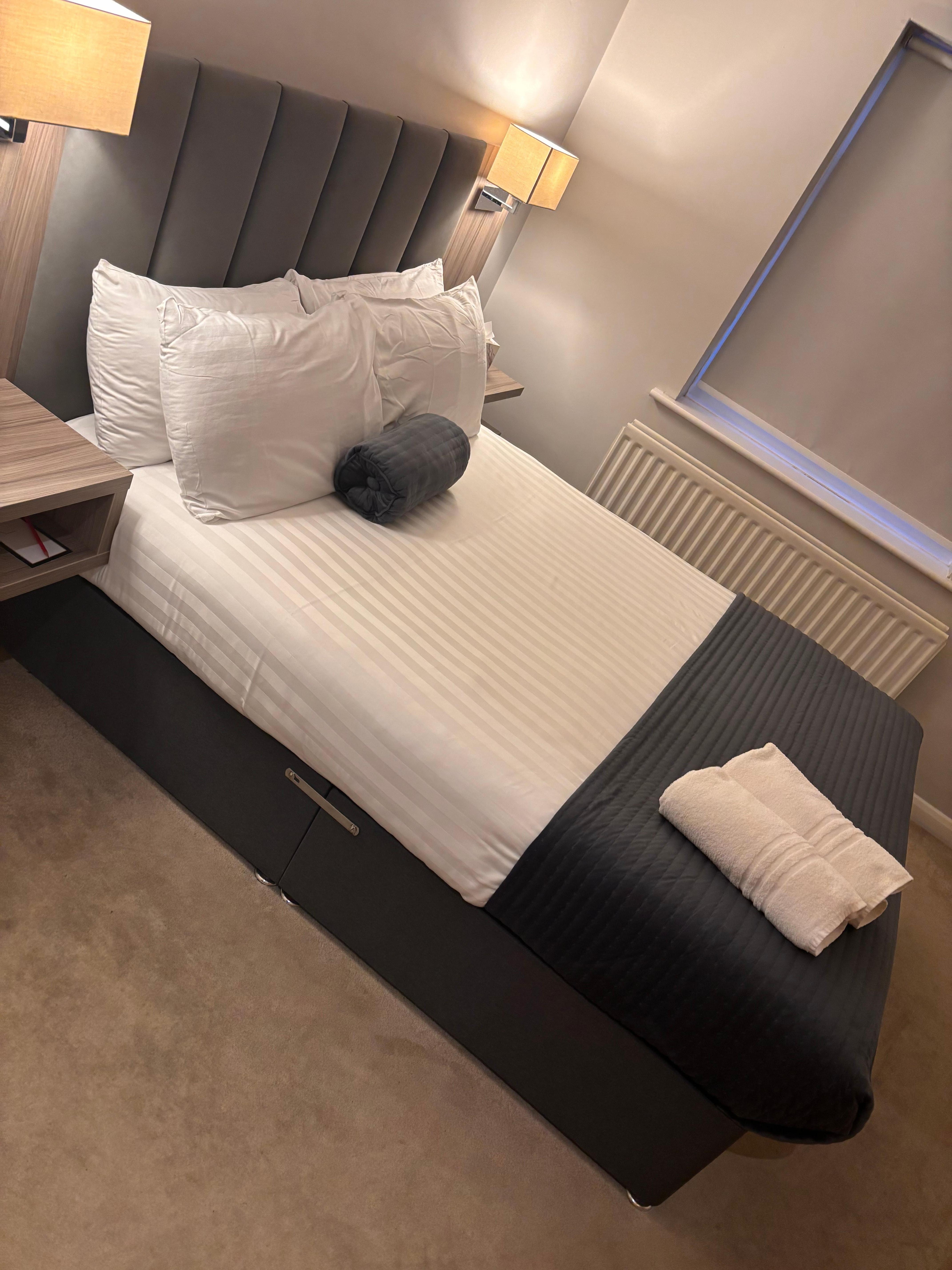 Our bed in the Junior Suite 