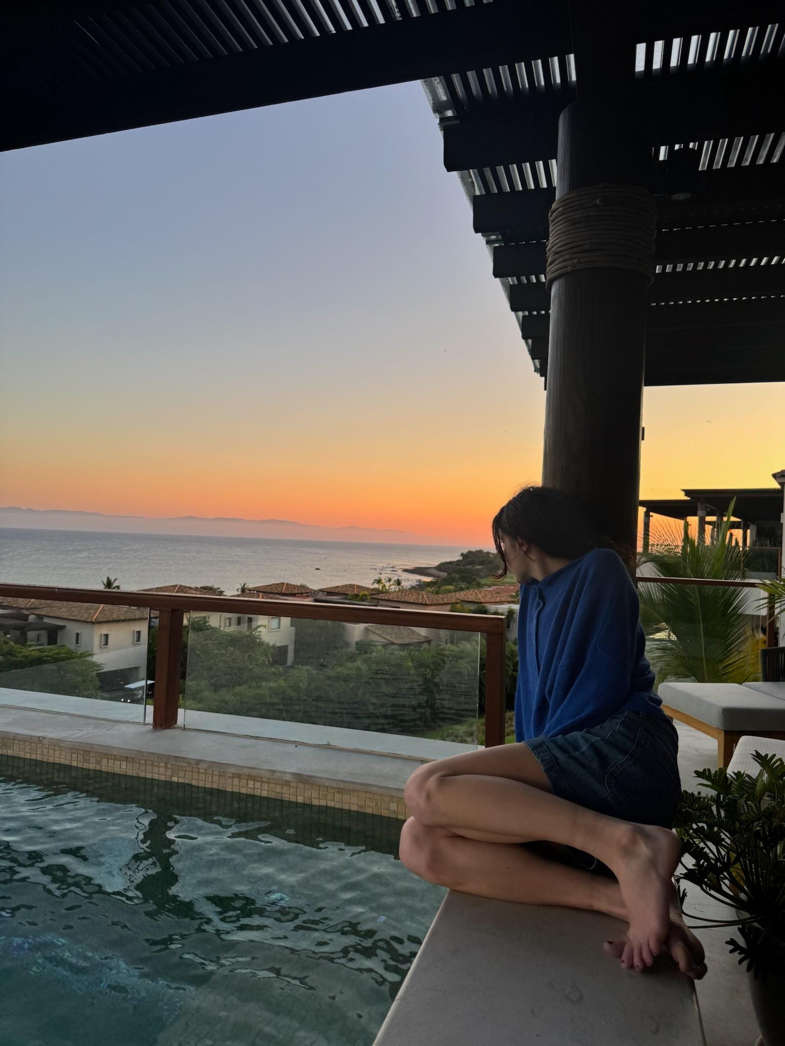 Sunset from back balcony