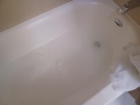 Clogged bathtub.