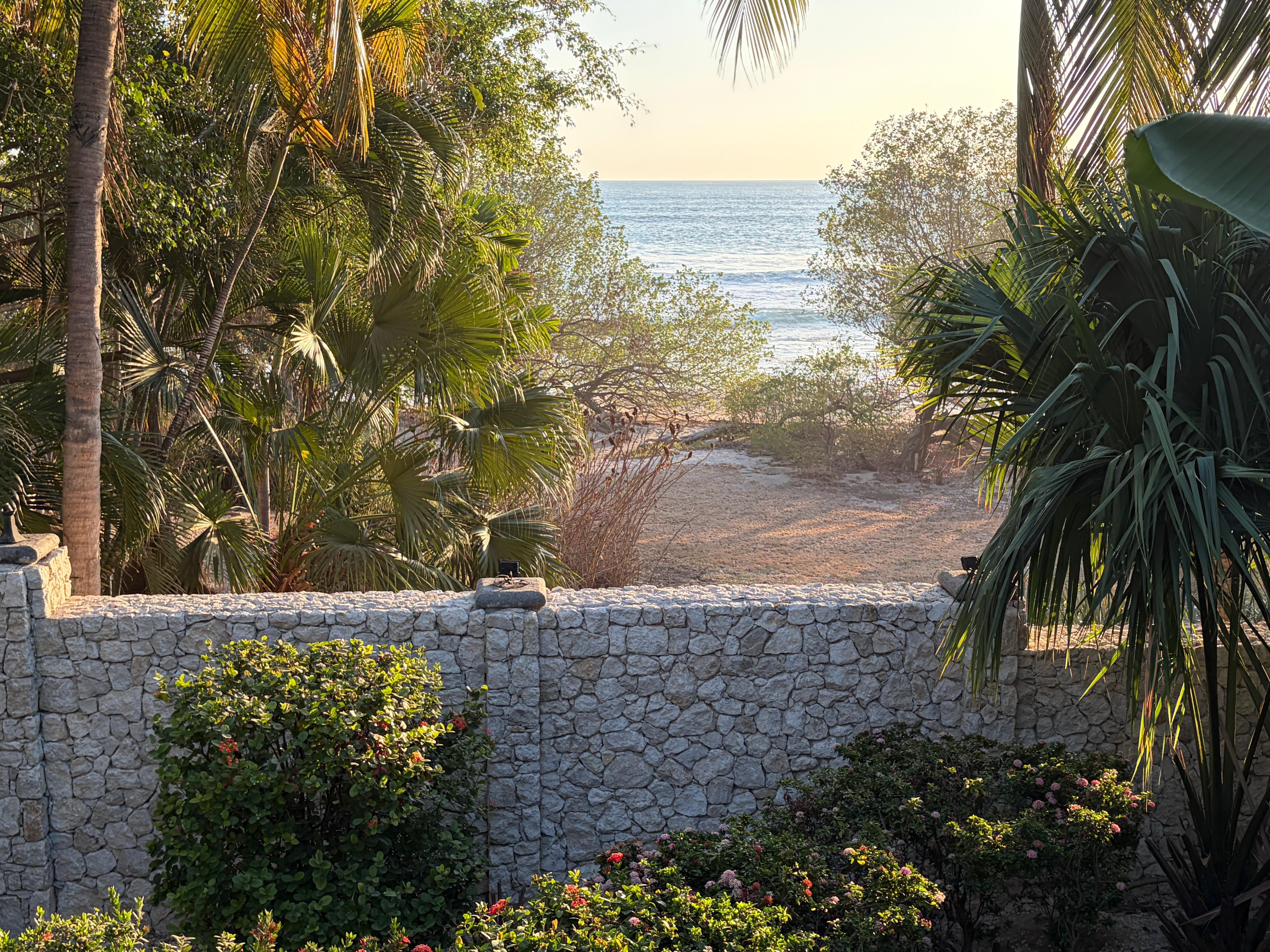 View from the pool to the Pacific